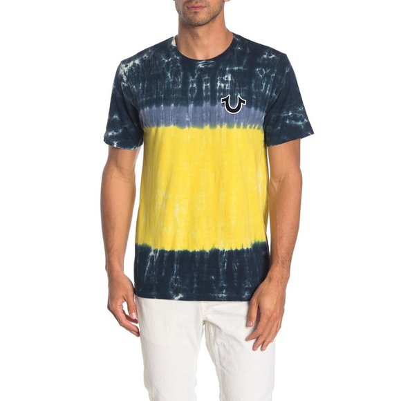 True Religion Shirts True Religion Mens Horizontal Tie Dye Tee